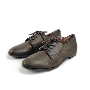 Franco Sarto Leather LaceUp Tundra Shoes Size 6